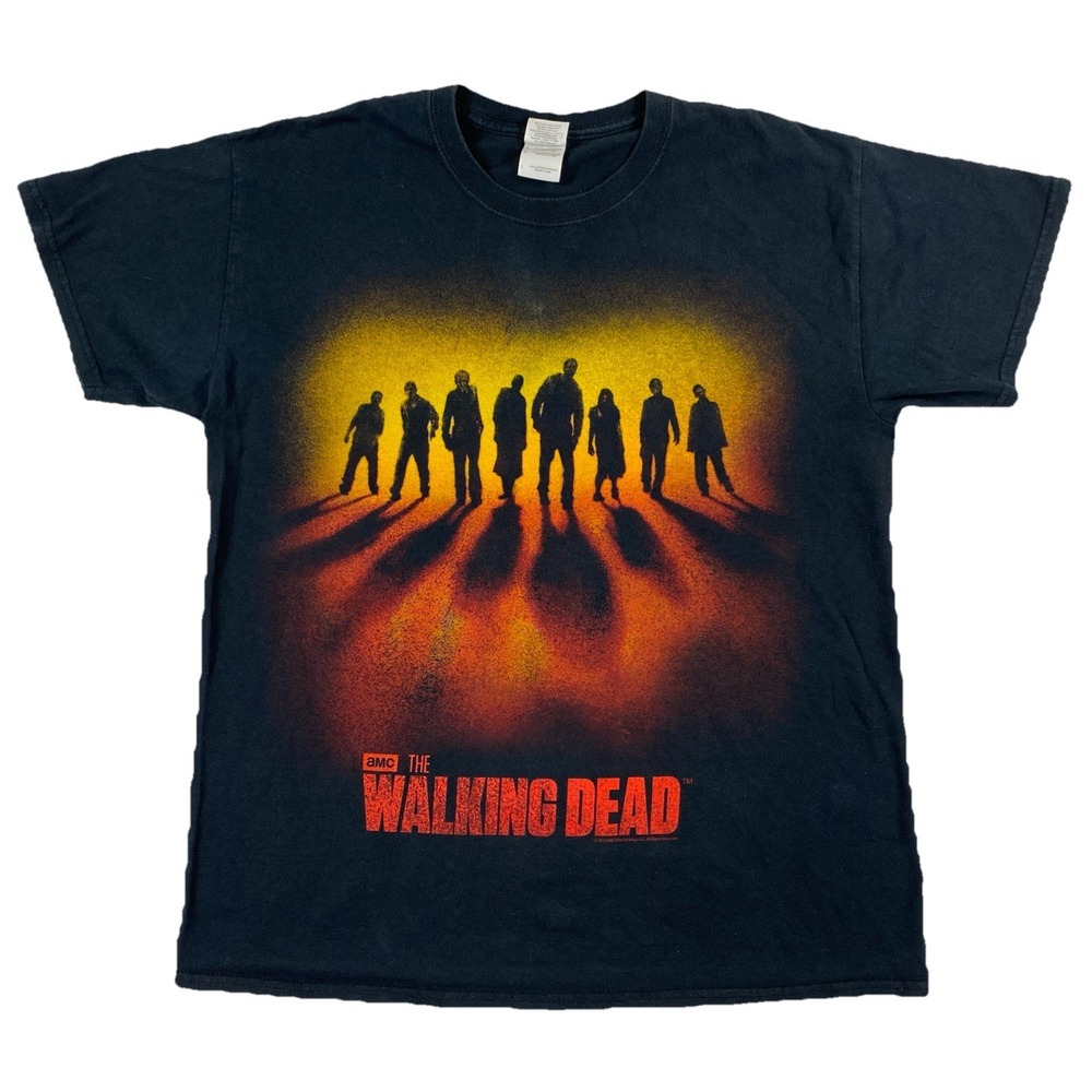 AMC The Walking Dead Promo T-Shirt 2013 Black Men's Large